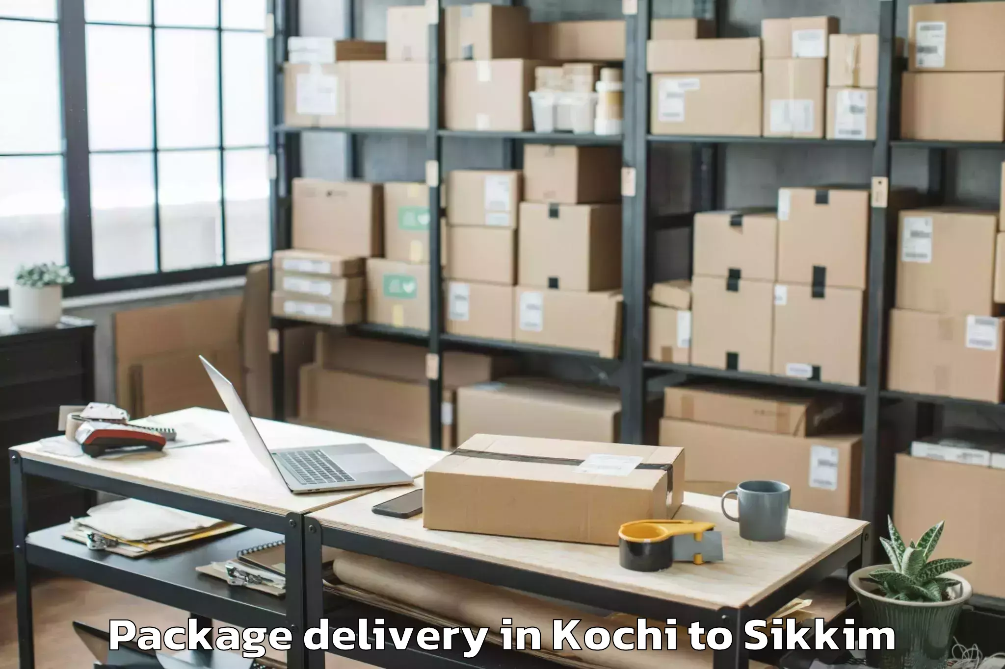 Reliable Kochi to Mangan Package Delivery